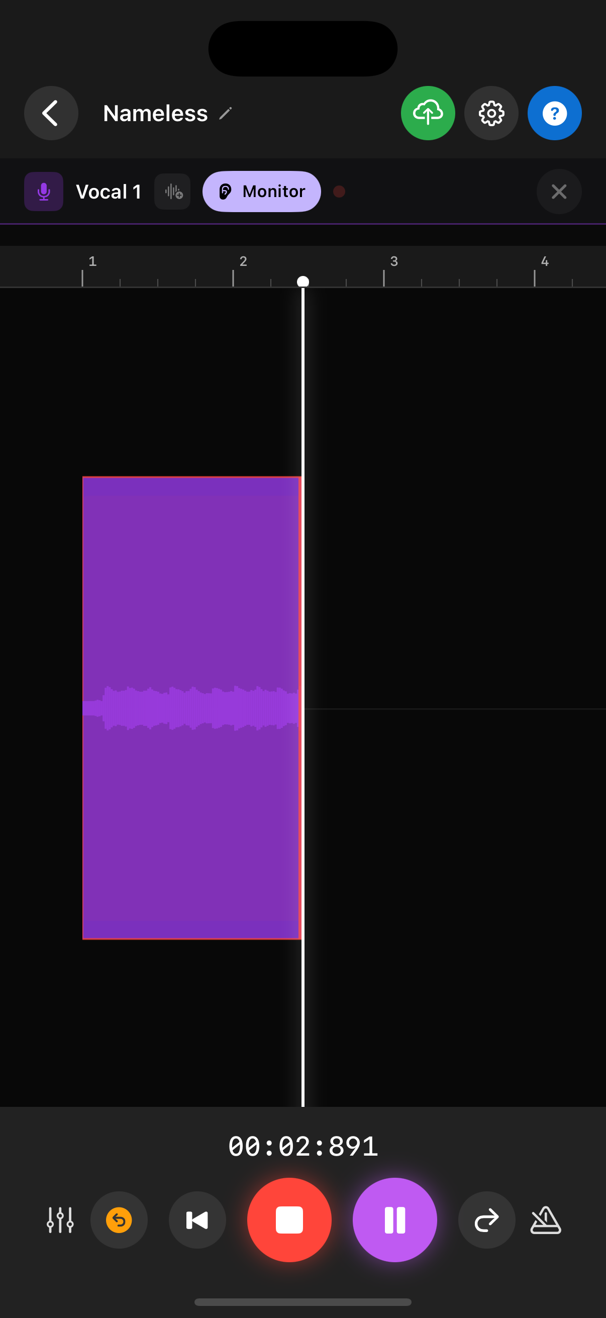 SoundSwipe mobile app preview showing the studio mixer